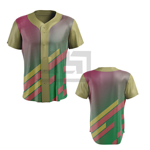 Maßgeschneiderte Team-Trikots Attraktive Farben Designs Teamnummern Muster. Erwachsenen-Baseballtrikot für Junge Athleten 100% Polyester Kurzarm - Product Image 6