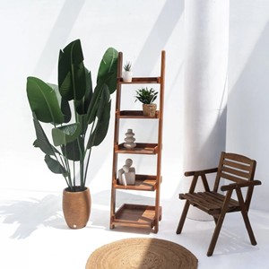 Elegant Acacia Wood <b>Ladder</b> Shelf for Modern <b>Decor</b> - Wholesale Prices - Product Image 2
