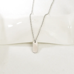 สร้อยคอจี้รูปทรงเรขาคณิตสำหรับผู้หญิง ทำจากสแตนเลสสตีล 304 ชุบทอง 18K พร้อมการชุบหนา 0.03µm บนสายโซ่ - Product Image 2