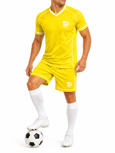 Dumela International - Conjunto de Fútbol para Hombre, Camiseta Deportiva de Verano, Manga Corta, Poliéster Sólido, Secado Rápido, Transpirable y Cómodo - Product Image 5