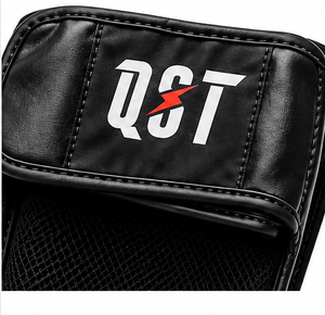 Espinilleras de Boxeo QST de Cuero PU, Equipo de Protección para Entrenamiento de Muay Thai y MMA, Ligeras, Negras y Blancas, para Adultos - Product Image 3
