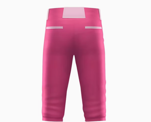 Women Solid Pink Polyester Pants Button Fly Regular Fit All Seasons No Pockets - Product Image 3