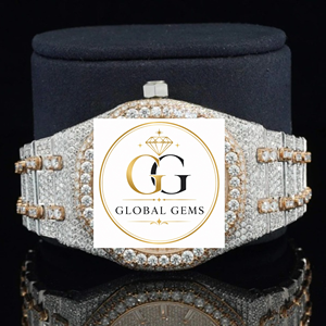 Montre en diamant Mossinate blanc glacé très demandée, avec bracelet en acier inoxydable, pour hommes et femmes, disponible au prix d'usine - Product Image 6