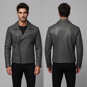 Chaqueta de Cuero de Piel de Oveja de Diseño Superior 2026 para Hombre, Precio Económico al por Mayor, Chaqueta de Cuero Transpirable para Hombre con Servicio OEM - Product Image 4