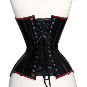 Corsé de Cuero PU para Mujer, Marca Salva, sin Tirantes, con Cierre de Cremallera, Impermeable, Color Sólido, Cuello en V, Sexy, Casual, para Club - Product Image 6