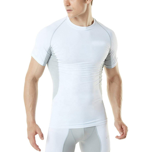 T-shirts de compression pour hommes, vêtements de sport performants pour la course à pied et le fitness, séchage rapide, respirants et confortables. - Product Image 4