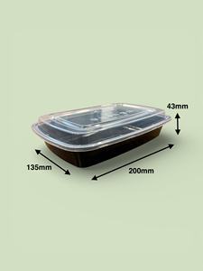 Contenedor de comida para llevar de 24 oz, de un solo compartimento, apto para microondas, compostable, ecológico, con tapa desechable de PP de grado alimenticio, apto para congelador. - Product Image 5