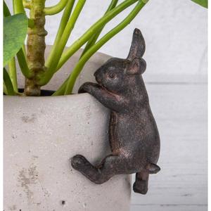 Escultura Decorativa de Conejo de Bronce, Artesanía Metálica, Precio al por Mayor, Estatuilla de Conejos Vintage Hecha a Mano, Decoración de Jardín - Product Image 6