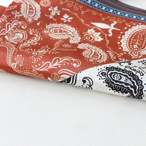Pañuelo de seda, satén o algodón personalizado con estampado digital rotatorio por sublimación para mujer, pañuelo para el cuello, bandana personalizada con estampado Paisley, pañuelo suave para la cabeza. - Product Image 6