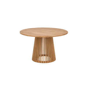 ARTERRA Ensemble de salle à manger de luxe écologique en teck massif fait main avec table à plateau lamellé et fauteuils modernes pour maison, appartement, hôtel, villa - Product Image 3