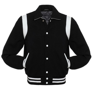 Men's High Quality Wool Varsity Jacket Premium Winter <b>Warm</b> Outerwear Stylish Sleeves Hot Selling High Street OEM Customizable - Product Image 3