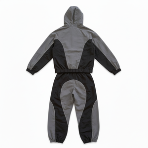 Men's Custom Two-Piece Streetwear Set Polyester Cotton Jackets Heavyweight Jogger <b>Pants</b> Eco-Friendly Quick Dry Breathable Summer - Product Image 1