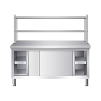 Vente Directe d'Usine de Plans de Travail de Cuisine Professionnels en Acier Inoxydable Table de Travail en Acier Inoxydable
