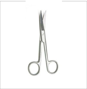 กรรไกรตัดผ้าพันแผลคุณภาพสูงแบบโค้งสำหรับเครื่องมือจักษุแพทย์ - Product Image 3