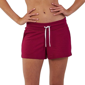 Shorts de Punto de Color Sólido para Mujer, con Cierre de Cordón, Cintura Media, Casuales, Transpirables, Mezcla de Algodón y Spandex - Product Image 3