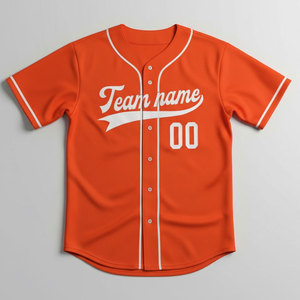 เสื้อเบสบอลแบบกำหนดเอง เสื้อทีมระบายอากาศได้ดี พร้อมโลโก้ ผู้ผลิตชุดกีฬาแบบ OEM - Product Image 4