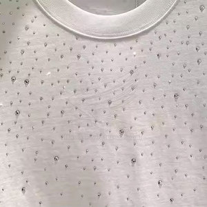 Camiseta de Algodón 100% con Pedrería, Cómoda, de la Mejor Calidad, Corte Regular, Transpirable, Informal, para Hombre, HAWK FLY, Servicio Personalizado OEM - Product Image 3