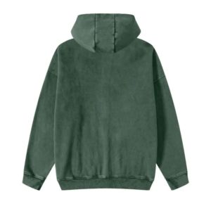 เสื้อฮู้ดดี้โอเวอร์ไซส์ผู้ชาย สีพื้น ผ้าฝ้ายเฟรนช์เทอร์รี่ สวมใส่สบายๆ สำหรับฤดูใบไม้ร่วง มีกระเป๋าหน้า ทรงปกติ - Product Image 4