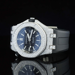 ขอบตัวเรือนประดับเพชรโทนสีเหลืองทองพร้อมสายยางสีดำ นาฬิกาข้อมือระบบญี่ปุ่นขนาด 41 มม. สำหรับแฟชั่นบุรุษ - Product Image 3