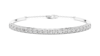 Bracelet en argent sterling 925 serti de pierres précieuses, fait main, pour femme, prix imbattable, certifié CVD IGI.