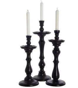 Juego de 3 Portavelas Cónicos Dorados Vintage, Candelabros de Latón Antiguo, Decoración Nórdica para Mesa de Boda y Hogar - Product Image 6