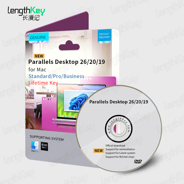 24/7 Parallel Desktop 19/20/26 Lifetime Production Development DVD Disc installation with Step-by-Step Installation Guidance