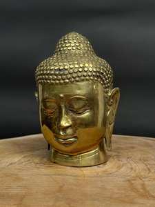 รูปปั้นพระพุทธรูปทองเหลืองแบบทันสมัยงานหัตถกรรมโลหะทำมือสำหรับตกแต่งบ้านแนววินเทจ - Product Image 5