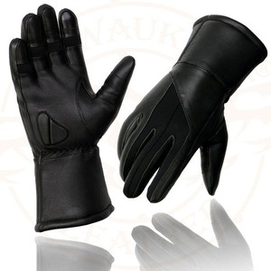 Classic Black Leather Cold Weather <b>Gloves</b> <b>Warm</b> Insulated Outdoor Riding <b>Gloves</b> for Winter Protection Custom Logo Available - Product Image 6
