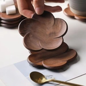 Posavasos Redondos Ecológicos de Madera de Haya de 10 mm de Grosor para Bebidas con Espacios en Blanco para Grabado Láser - Product Image 3