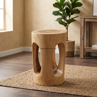 Tabouret et ottoman en bois de Suar, faits à la main, style moderne, pour salon, chambre et appartement, meubles décoratifs