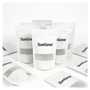 Bolsa Clásica con Cierre Zip y Ventana para Envasado de Alimentos, Papel Kraft Recubierto Personalizado, Resistente a la Humedad y Biodegradable - Product Image 1