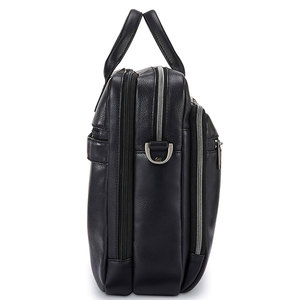 Adjustable Strap Durable Stitching <b>Men</b> Women Laptop <b>bags</b> Multipurpose Essential Pockets Genuine Leather Versatile Usage <b>Bag</b> - Product Image 5