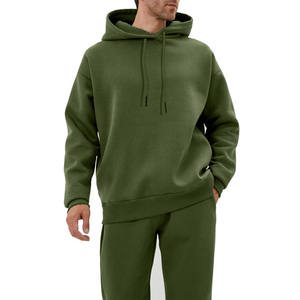 Conjunto deportivo para hombre de primera calidad, tela de algodón transpirable, pantalones jogger de corte ajustado, cintura elástica, ropa deportiva informal ligera. - Product Image 2