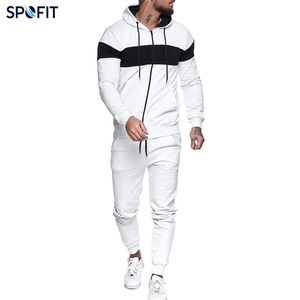 Conjunto Deportivo Personalizado de 2 Piezas para Hombre, Color Blanco y Negro, Sudadera con Cierre y Pantalones Jogger, Corte Ajustado, Ropa Deportiva para Gimnasio, OEM - Product Image 6