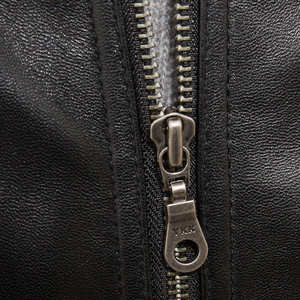 Veste de motard en cuir véritable de haute qualité à 100% pour hommes, imperméable et coupe-vent, vestes pour hommes, prix raisonnable, veste d'hiver - Product Image 6