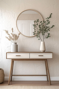 Mesa Consola de Madera de Diseño con Estructura Artística para Vestíbulo de Hotel de Lujo, Sala de Estar y Decoración del Hogar - Product Image 4