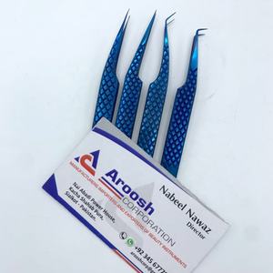 Pinzas de plasma rosa con punta de fibra profesional, venta al por mayor, extensión de pestañas con agarre de diamante de acero inoxidable de alta calidad, logotipo personalizado - Product Image 6