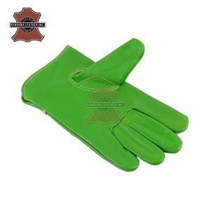 Gants de travail robustes pour hommes et femmes, en cuir de vachette 11 oz, cuir de chèvre épais, gants de sécurité pour hommes et femmes - Product Image 5