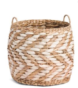 Cesta Ecológica de Jacinto de Agua Hecha a Mano, Cesta Decorativa de Almacenamiento con Acabado Natural para la Organización del Hogar - Product Image 3