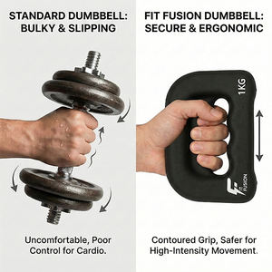 Mancuernas de Neopreno con Peso para Entrenamiento de Boxeo |   Equipo de Entrenamiento y Fitness para Cuerpo y Brazos, Fuerza y Cardio - Product Image 2