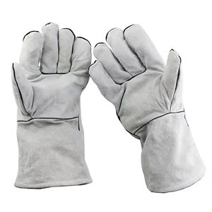 Guantes de soldadura TIG MIG OEM ODM, guantes de trabajo de cuero duradero para protección de manos en color blanco de RAMF SPORTS - Product Image 2