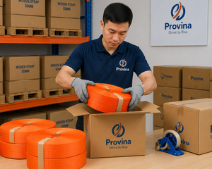 Ruban en polypropylène (PP) de 2 pouces pour emballage, usage intensif, pour la couture industrielle et la production de sacs, service de personnalisation du logo - Product Image 3
