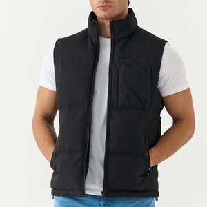 Wholesale Waterproof Padded Jacket Man Spring Puffer <b>Gilet</b> Sleeveless Jacket Custom Logo Men Winter Utility Bubble Vest for Men - Product Image 1