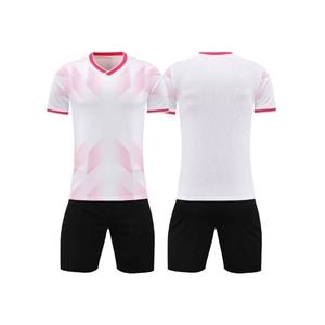 Maillot de football court personnalisé pour supporters et joueurs – Nouvelle saison – Ensemble de football rouge et blanc pour club – 100 % polyester respirant – Tenue d'équipe - Product Image 5