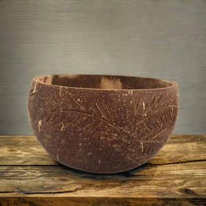 <b>Large</b> Luxury Fruit <b>Salad</b> <b>Bowl</b> Set with Natural Shell Coconut PC Material Luxury Metal Spoon Dessert Serving Carton Packaging - Product Image 5