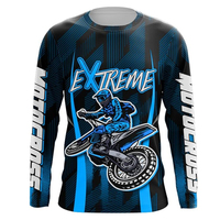 Service OEM – Maillot de motocross d'été à manches longues, imprimé, vierge, personnalisable, sublimé, séchage rapide