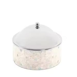 Casserole de luxe à double paroi isolée en métal avec couvercle en dôme, plat de service moderne pour buffet et traiteur - Product Image 2