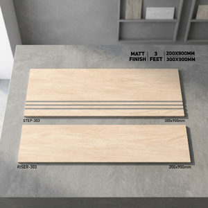 Vistaar Matt - Baldosas de Porcelana Antideslizantes para Escalones, 900x300mm, 900x200mm, Ladrillo Moderno de 20mm, Escaleras Comerciales para Exteriores - Product Image 6