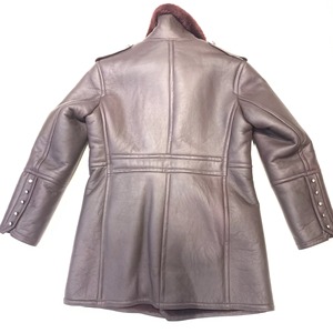 Luxury Genuine Leather Shearling <b>Jacket</b> for Men Premium Fur <b>Lined</b> Winter Aviator Coat Durable Stylish Warm Fashion Wear - Product Image 5