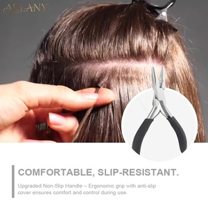 Hair Extension Pliers for <b>Micro</b> Beads Anti-Slip Microlink Pliers <b>Machine</b> Double Weft Remy Hair Pre-Bonded Tinsel Removal - Product Image 5